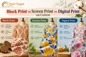 Block Print vs Screen Print vs Digital Print on Cotton