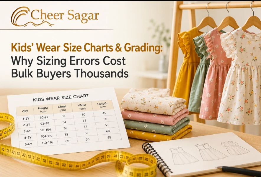Kids’ Wear Size Charts & Grading: Why Sizing Errors Cost Bulk Buyers Thousands
